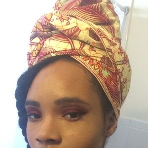 Three African Print Headwraps